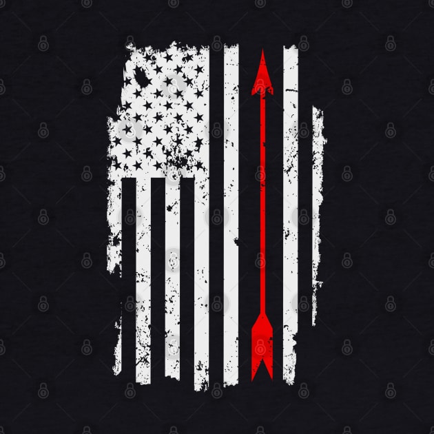 Arrow Archery USA Flag by Dojaja